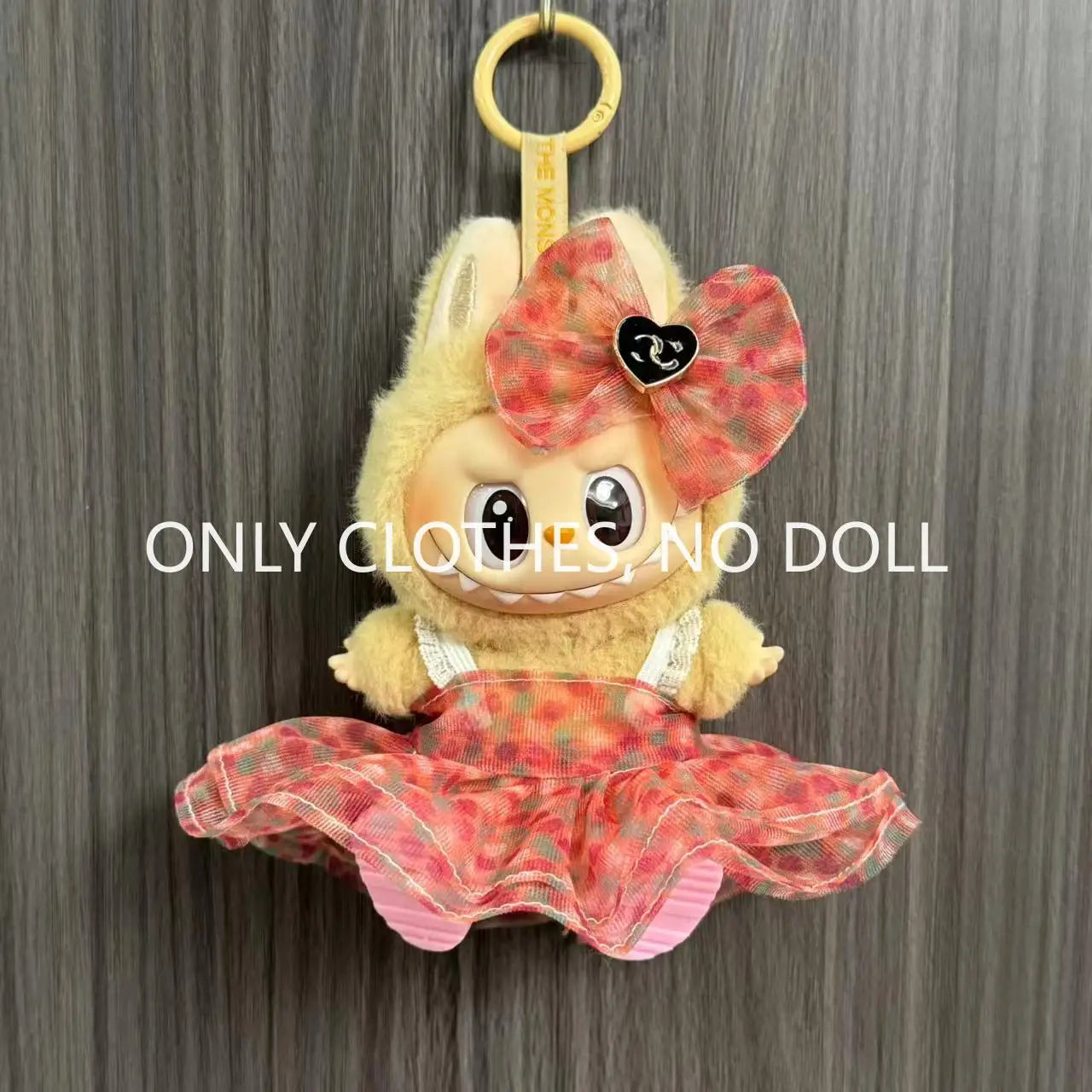 Cute Doll Clothes for LABUBU Mini Plush Doll Clothing Set The Monsters Outfit 17cm Cotton Doll Dress Hat Accessories Kids Gift