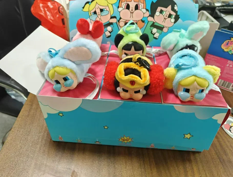 Crybabby Girls' Vinyl Dollface Stuffed Animated Characters, PowerPuff Girls Series Accessories, Gifts for Friends, 2025