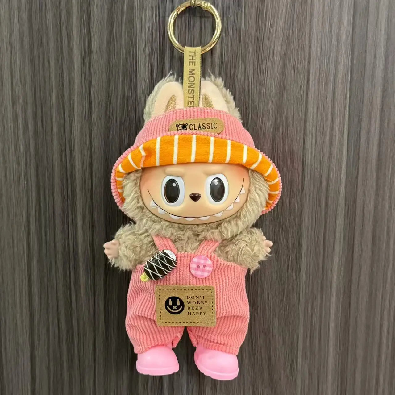 Cute Doll Clothes for LABUBU Mini Plush Doll Clothing Set The Monsters Outfit 17cm Cotton Doll Dress Hat Accessories Kids Gift