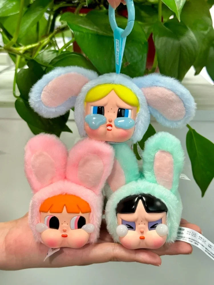 Crybabby Girls' Vinyl Dollface Stuffed Animated Characters, PowerPuff Girls Series Accessories, Gifts for Friends, 2025