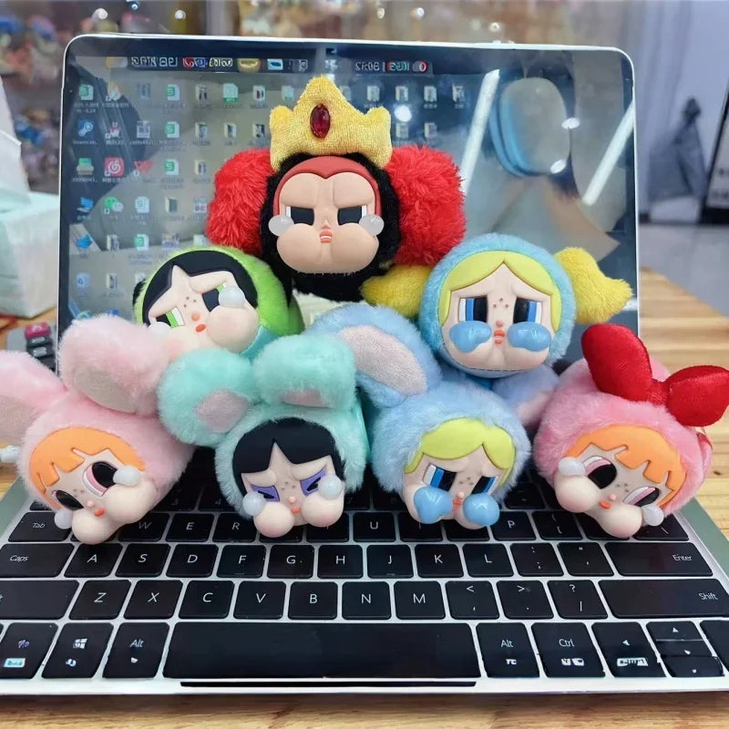Crybabby Girls' Vinyl Dollface Stuffed Animated Characters, PowerPuff Girls Series Accessories, Gifts for Friends, 2025