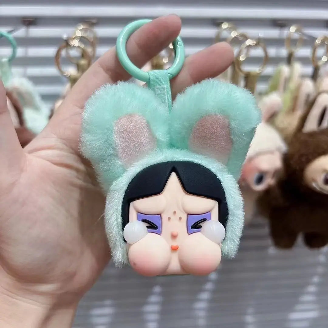 Vinyl Faced Power Girls Doll Bag Decoration Mobile Phone Pendant Cute Ugly Cute Keychain Friend Gift