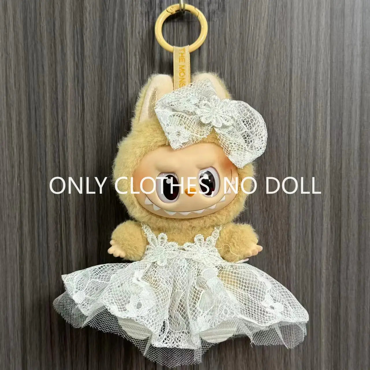 Cute Doll Clothes for LABUBU Mini Plush Doll Clothing Set The Monsters Outfit 17cm Cotton Doll Dress Hat Accessories Kids Gift
