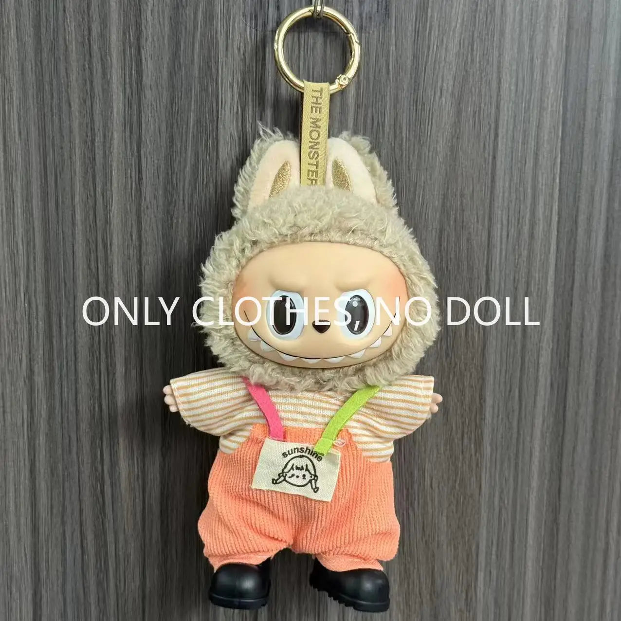Cute Doll Clothes for LABUBU Mini Plush Doll Clothing Set The Monsters Outfit 17cm Cotton Doll Dress Hat Accessories Kids Gift