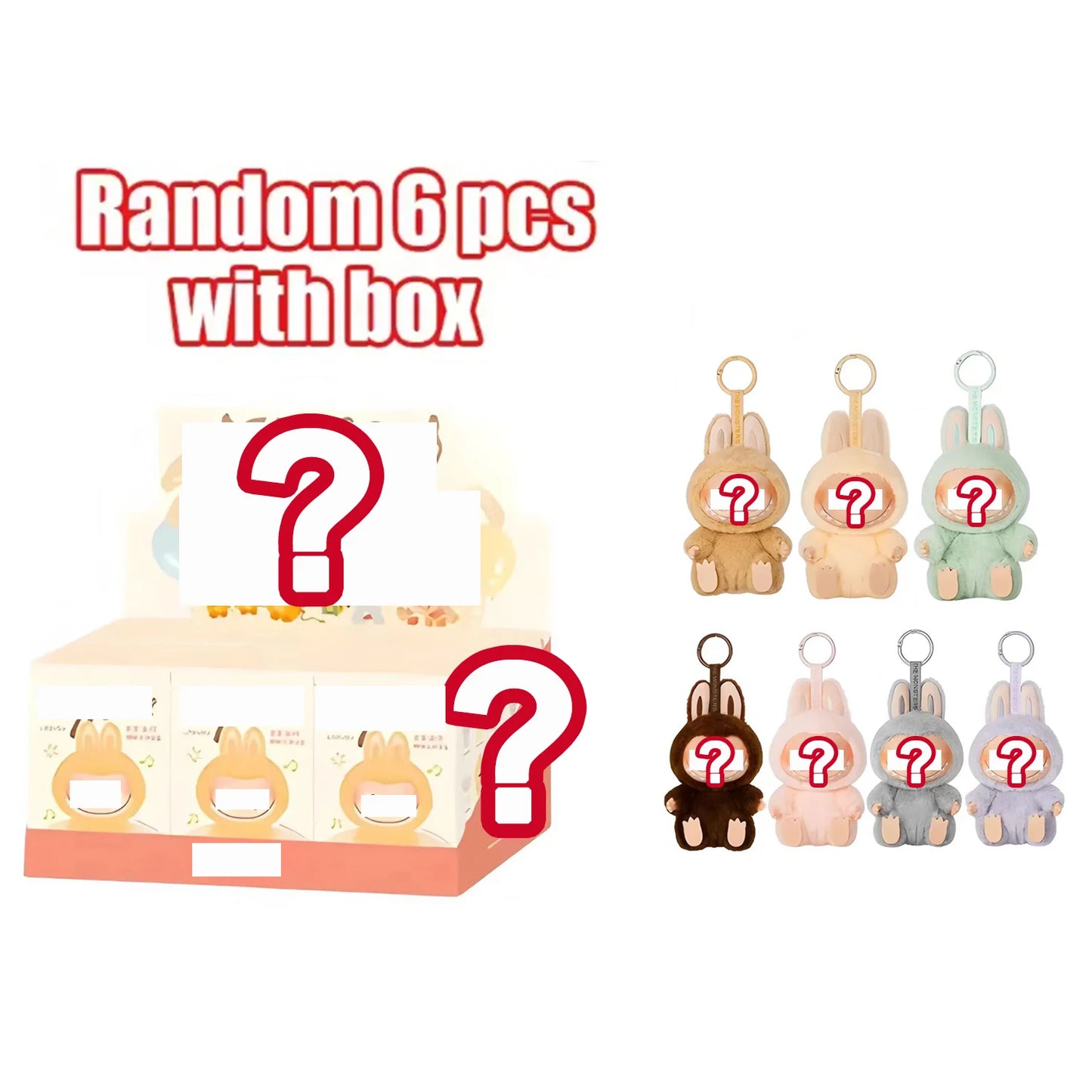 High quality canvas 3.0 generation front high-energy macaron vinyl face trendy plush toy blind box toy