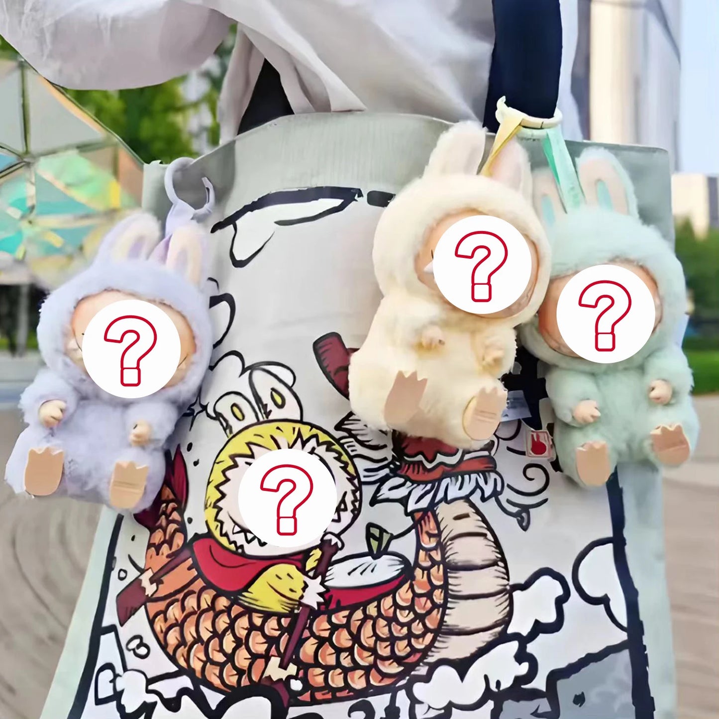 High quality canvas 3.0 generation front high-energy macaron vinyl face trendy plush toy blind box toy