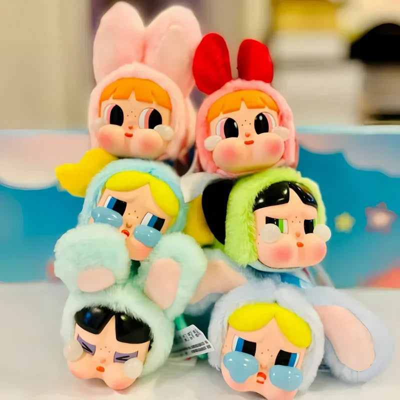 Crybabby Girls' Vinyl Dollface Stuffed Animated Characters, PowerPuff Girls Series Accessories, Gifts for Friends, 2025