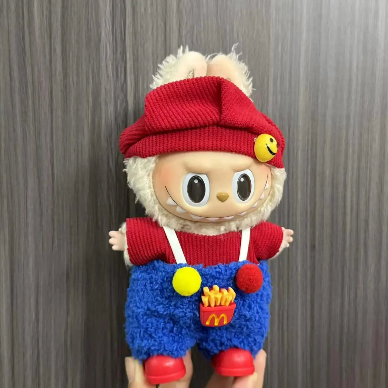 Cute Doll Clothes for LABUBU Mini Plush Doll Clothing Set The Monsters Outfit 17cm Cotton Doll Dress Hat Accessories Kids Gift