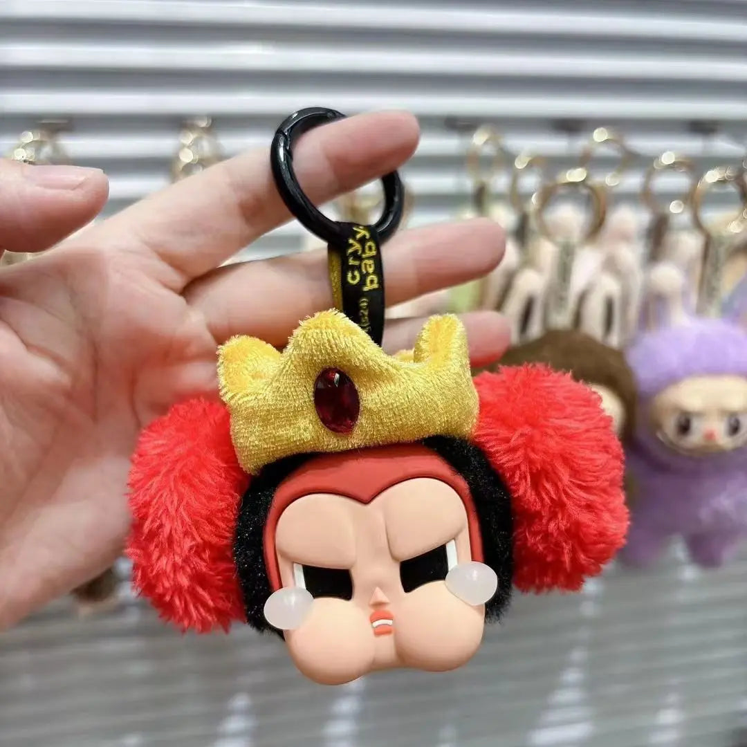 Vinyl Faced Power Girls Doll Bag Decoration Mobile Phone Pendant Cute Ugly Cute Keychain Friend Gift