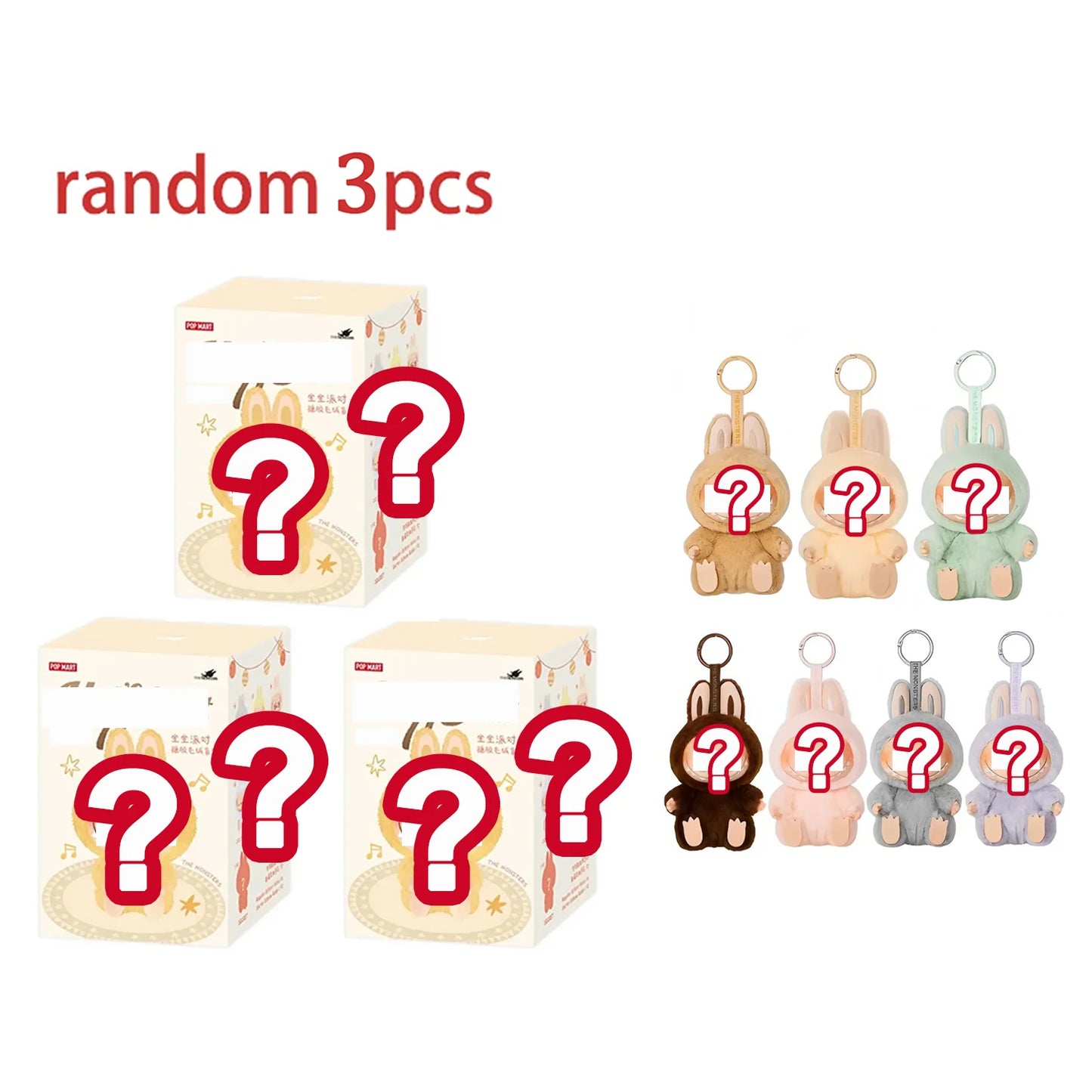 High quality canvas 3.0 generation front high-energy macaron vinyl face trendy plush toy blind box toy