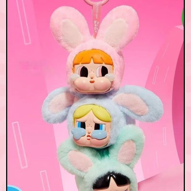 Vinyl Faced Power Girls Doll Bag Decoration Mobile Phone Pendant Cute Ugly Cute Keychain Friend Gift
