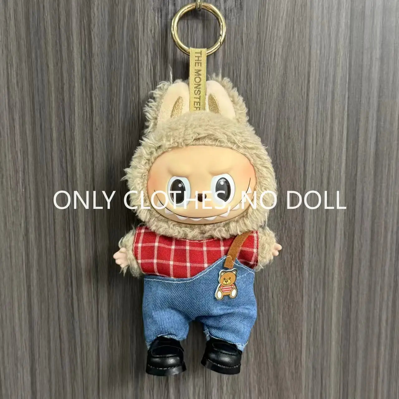 Cute Doll Clothes for LABUBU Mini Plush Doll Clothing Set The Monsters Outfit 17cm Cotton Doll Dress Hat Accessories Kids Gift