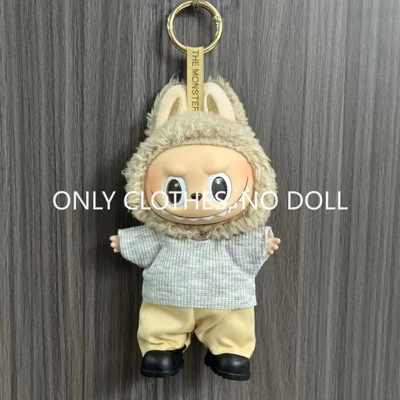 Cute Doll Clothes for LABUBU Mini Plush Doll Clothing Set The Monsters Outfit 17cm Cotton Doll Dress Hat Accessories Kids Gift