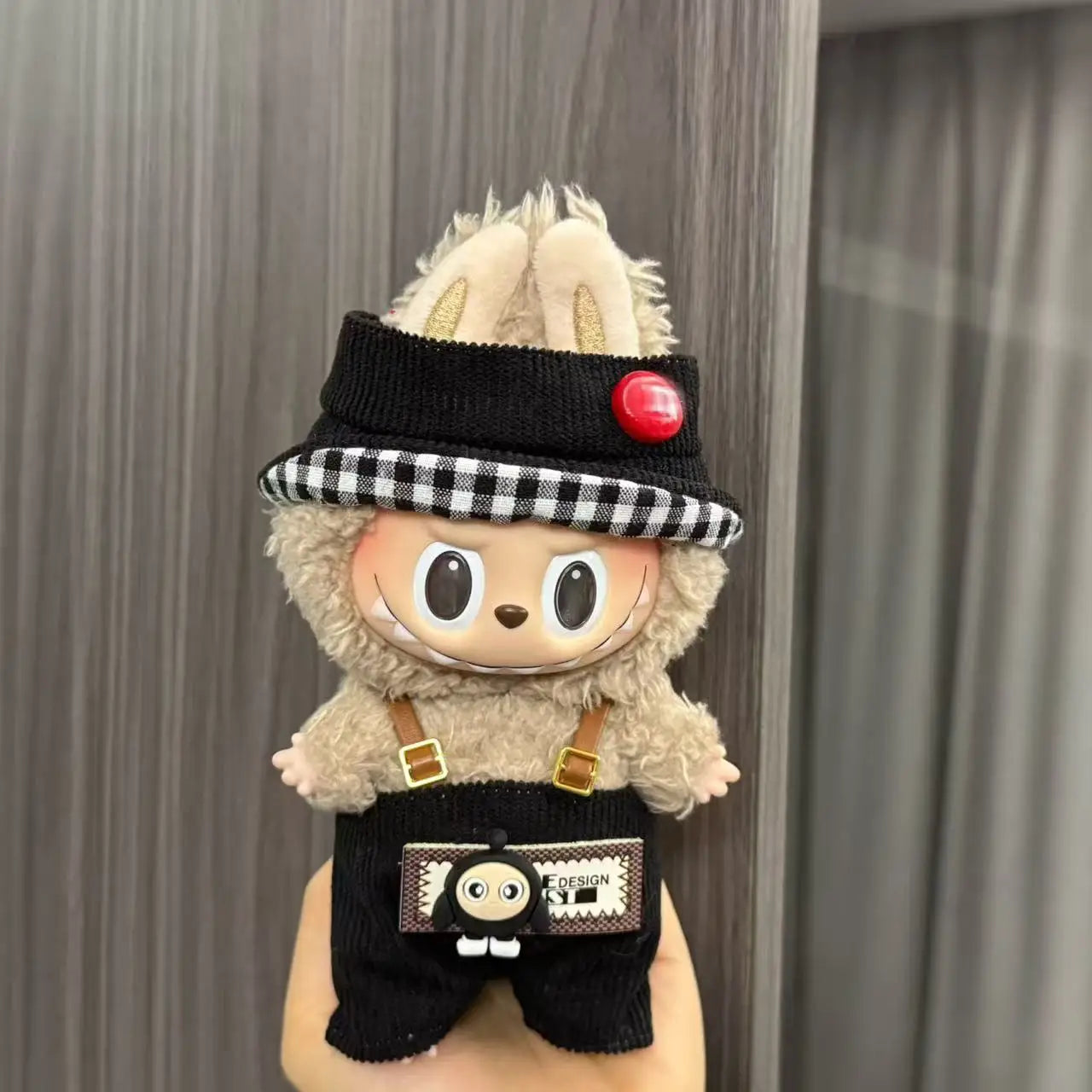 Cute Doll Clothes for LABUBU Mini Plush Doll Clothing Set The Monsters Outfit 17cm Cotton Doll Dress Hat Accessories Kids Gift