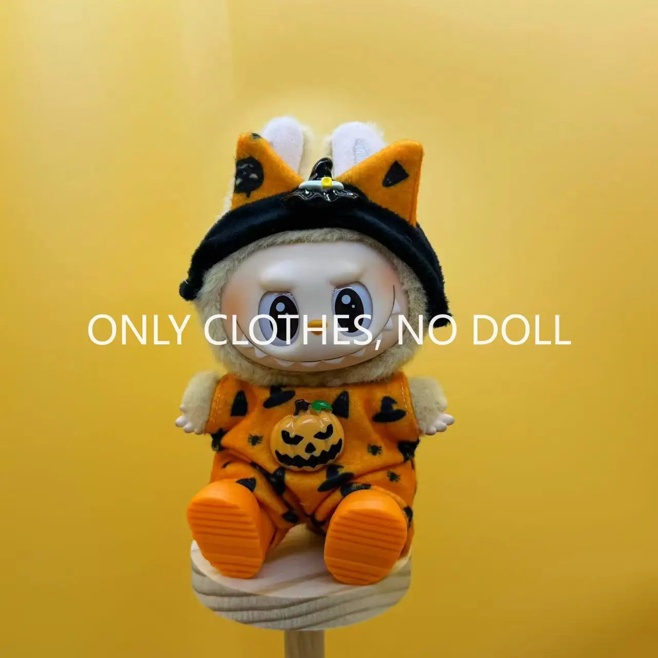 Cute Doll Clothes for LABUBU Mini Plush Doll Clothing Set The Monsters Outfit 17cm Cotton Doll Dress Hat Accessories Kids Gift