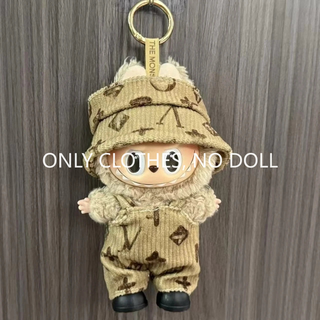 Cute Doll Clothes for LABUBU Mini Plush Doll Clothing Set The Monsters Outfit 17cm Cotton Doll Dress Hat Accessories Kids Gift