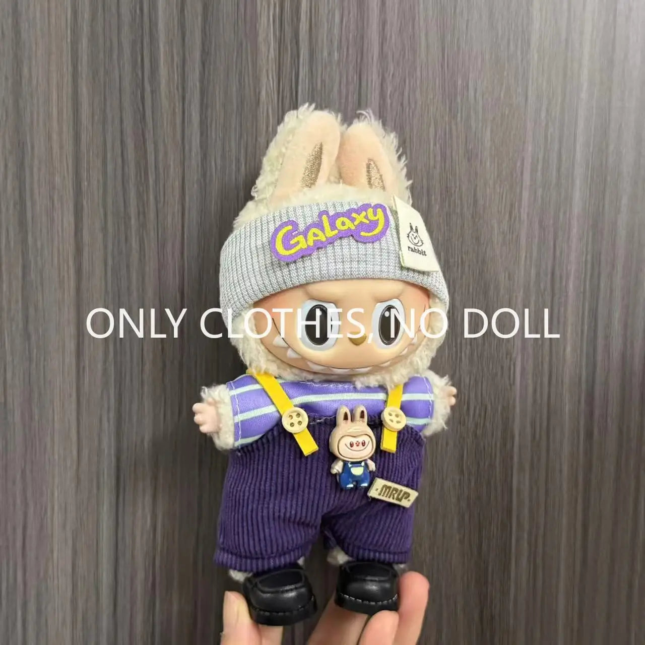 Cute Doll Clothes for LABUBU Mini Plush Doll Clothing Set The Monsters Outfit 17cm Cotton Doll Dress Hat Accessories Kids Gift