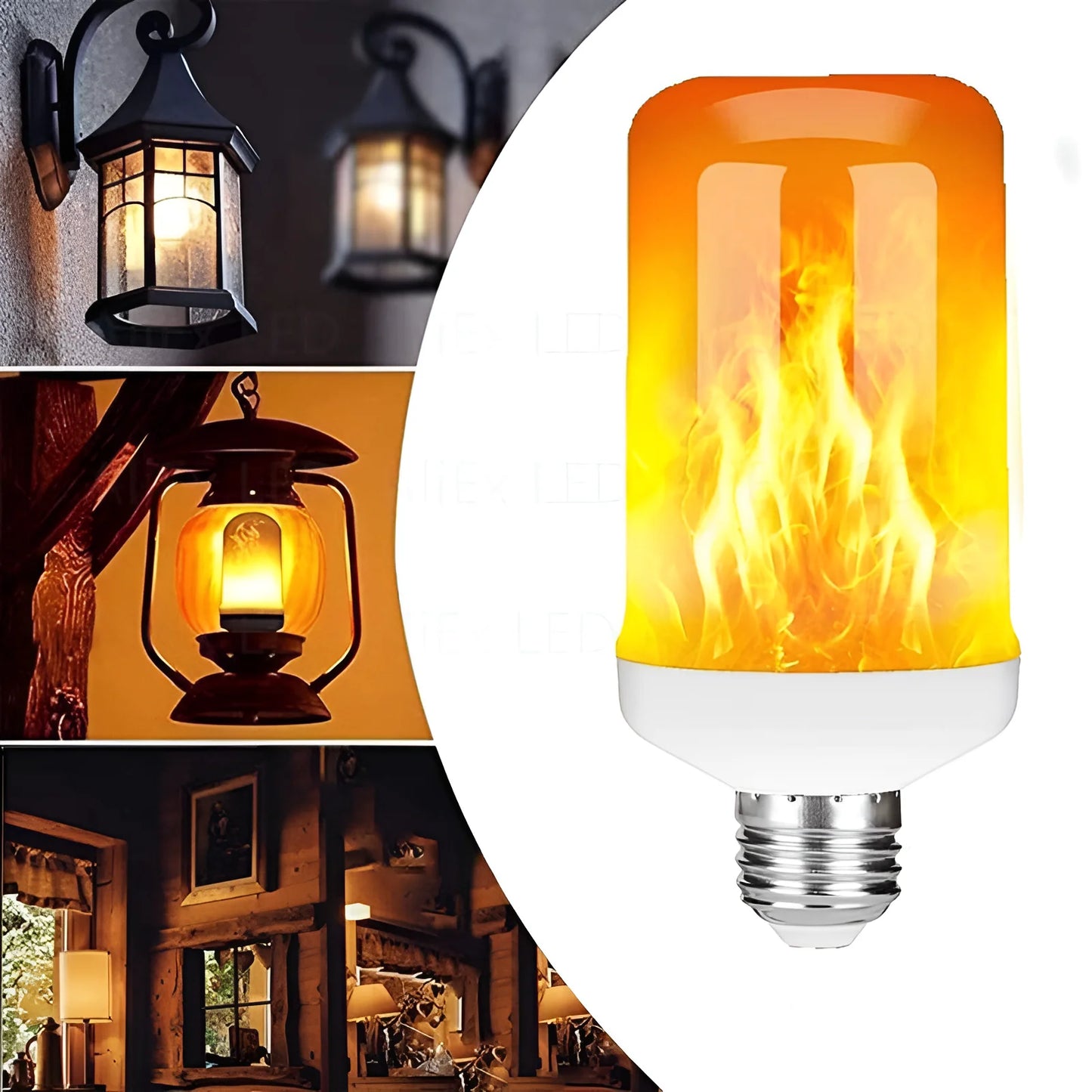 Hot 9W E14 E27 B22 LED Flame Bulb Fire lamp Corn Bulb Flickering LED Light Dynamic Flame Effect AC110V 220V for Home Lighting