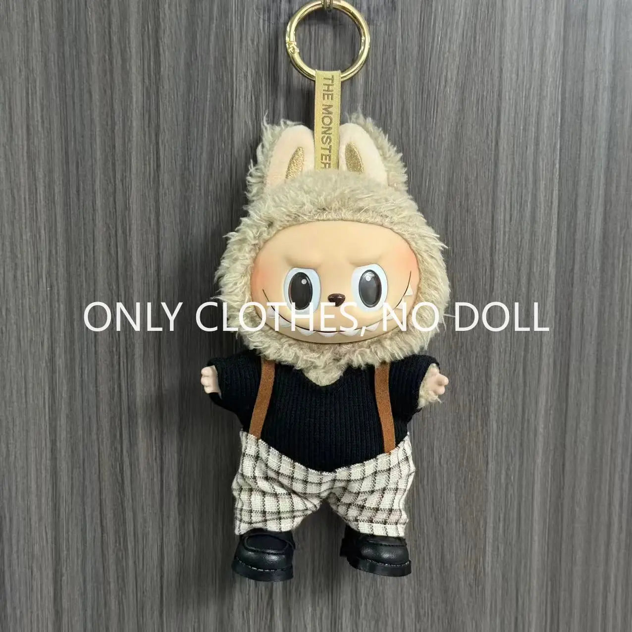 Cute Doll Clothes for LABUBU Mini Plush Doll Clothing Set The Monsters Outfit 17cm Cotton Doll Dress Hat Accessories Kids Gift
