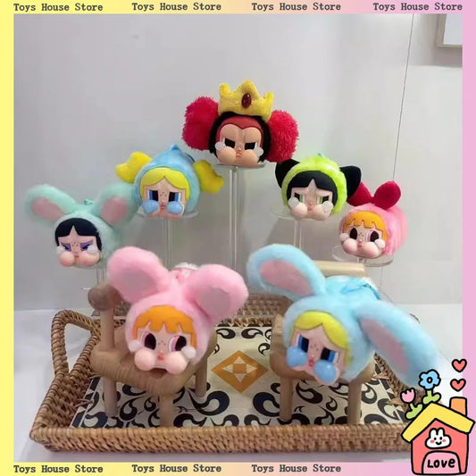 Vinyl Faced Power Girls Doll Bag Decoration Mobile Phone Pendant Cute Ugly Cute Keychain Friend Gift