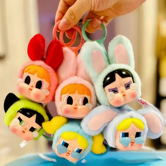 Crybabby Girls' Vinyl Dollface Stuffed Animated Characters, PowerPuff Girls Series Accessories, Gifts for Friends, 2025